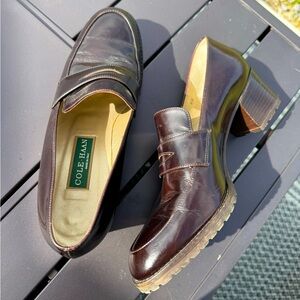 Cole Haan Women’s Heeled Loafers Dark Brown